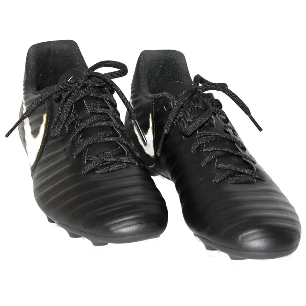 Nike Tiempo soccer Cleats Black and Gold Size 8